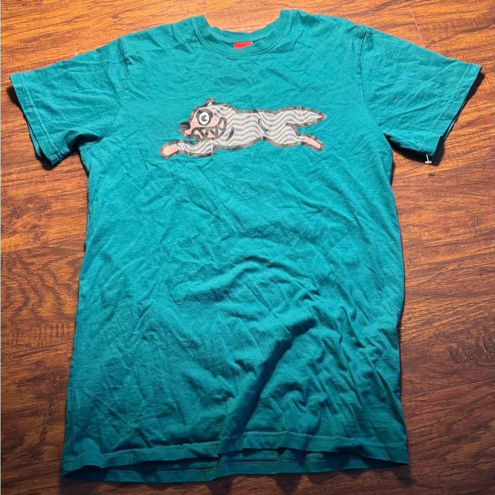 Ice Cream Running Diamond Dog Teal T Shirt, Size Small Billionaire Boys Club